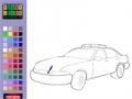 Oyunu Police car coloring