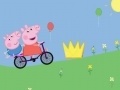 Oyunu Peppa Pig on bike