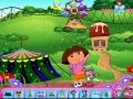 Oyunu Dora at the theme park