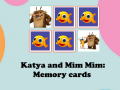Oyunu Kate and Mim Mim: Memory cards