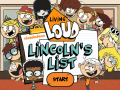 Oyunu The Loud House: Lincolns List  