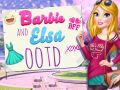 Oyunu Barbie and Elsa OOTD