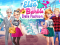 Oyunu Elsa and Barbie Date Fashion