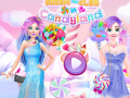 Oyunu Barbie and Elsa in Candyland