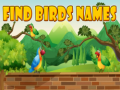 Oyunu Find Birds Names