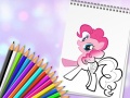 Oyunu Cute Pony Coloring Book