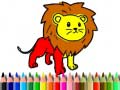 Oyunu Back To School: Lion Coloring Book