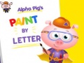 Oyunu Alpha Pig's Paint By Letter