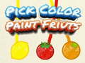 Oyunu Pick Color Paint Fruits