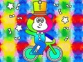 Oyunu Coloring Book: Monkey Rides Unicycle