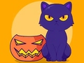 Oyunu Coloring Book: Halloween Cat