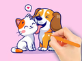 Oyunu Coloring Book: Dog And Cat