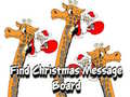 Oyunu Find Christmas Message Board