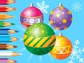 Oyunu Coloring Book: Christmas Decorate Balls