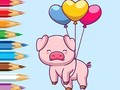 Oyunu Coloring Book: Balloon Pig