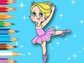 Oyunu Coloring Book: Ballet Girl