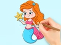 Oyunu Coloring Book: Beautiful Mermaid Princess