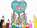 Oyunu Coloring Book: Heart Dreamcatcher