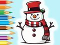 Oyunu Coloring Book: Snowman Family