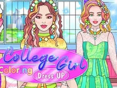 Oyunu College Girl Coloring Dress Up