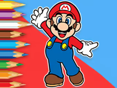 Oyunu Coloring Book: Mario Happy Skating