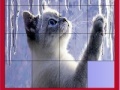 Oyunu Cat and icicles slide puzzle