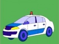 Oyunu Old model police car coloring