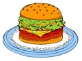 Oyunu Online coloring Hamburger