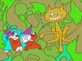 Oyunu Spooky cat online coloring page