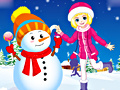 Oyunu Winter Snowman and Girl