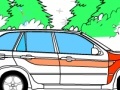 Oyunu Kid's coloring: The car on the road