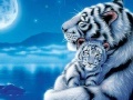 Oyunu Mother and Baby Tiger Puzzle