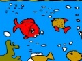 Oyunu Big aquarium and colorful fishes coloring