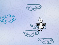 Bulutlar doodle atlama Atlama.