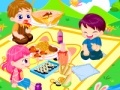 Oyunu Three friends at the picnic design