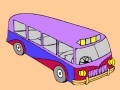 Oyunu Modern school bus coloring