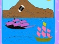 Oyunu Vessels on the island coloring