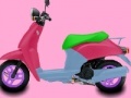 Oyunu Pink motorcycle coloring