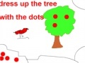 Oyunu Dress up the tree with the dots