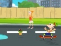 Oyunu Phineas and Ferb: Super skateboard