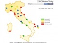 Oyunu 25 cities of Italy