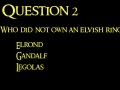 Oyunu Lord of The Rings Quiz