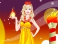 Oyunu Barbie Fire Princess Dress Up
