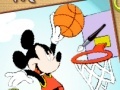 Oyunu Mickey Basketball Online Coloring Page