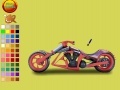 Oyunu Burgundy motorbike coloring