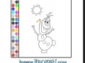 Oyunu Coloring: Olaf on the Sun