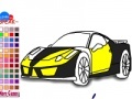 Oyunu Fast yellow car coloring