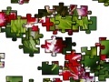 Oyunu Puzzle with red flowers