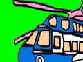 Oyunu Colorful military helicopter coloring