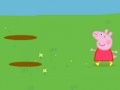 Oyunu Little Pig. Jumping in puddles